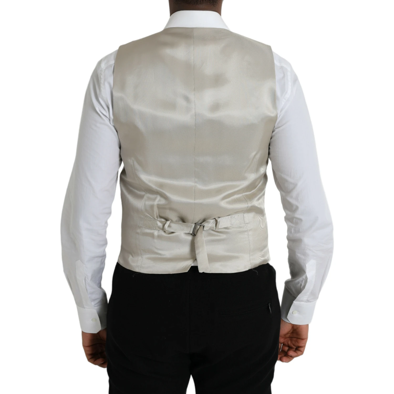 Light Gray Wool Formal Dress Waistcoat Vest