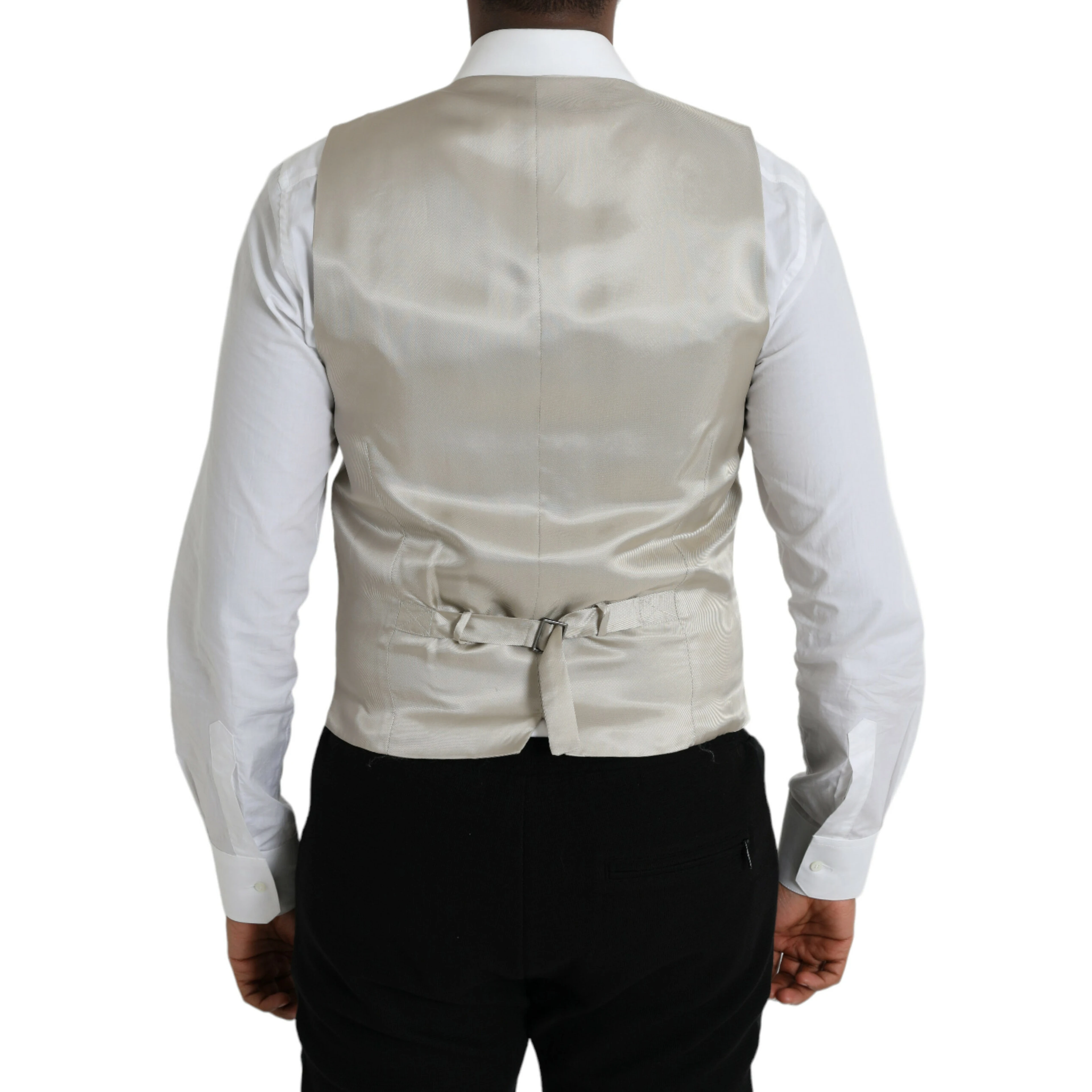 Light Gray Wool Formal Dress Waistcoat Vest