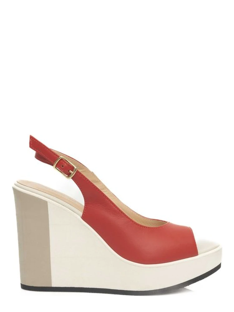 Red Calfskin Sandal