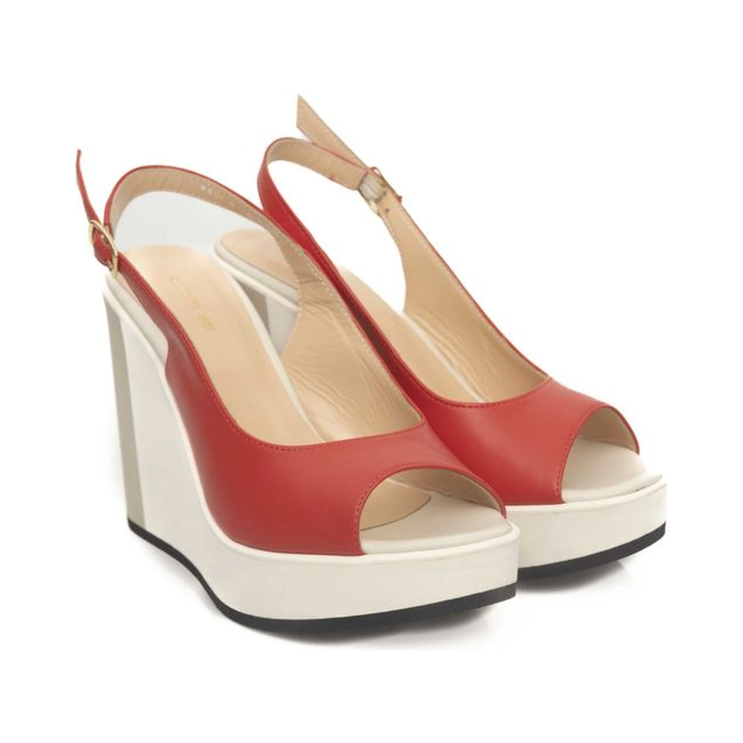 Red Calfskin Sandal