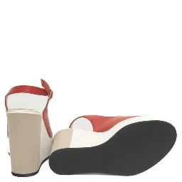 Red Calfskin Sandal