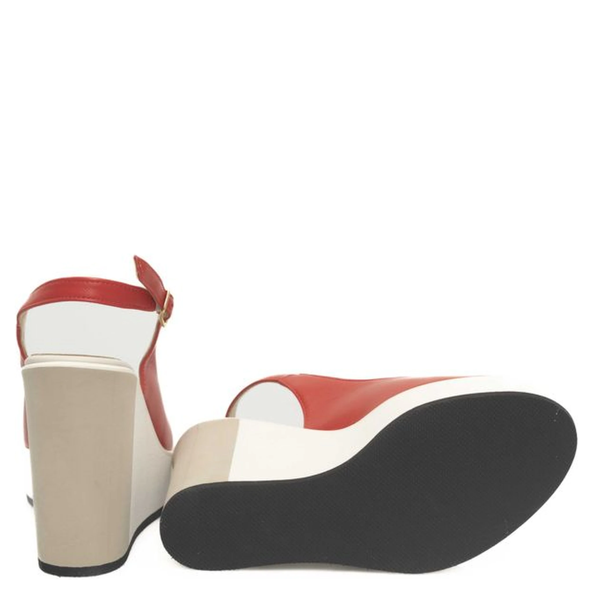 Red Calfskin Sandal
