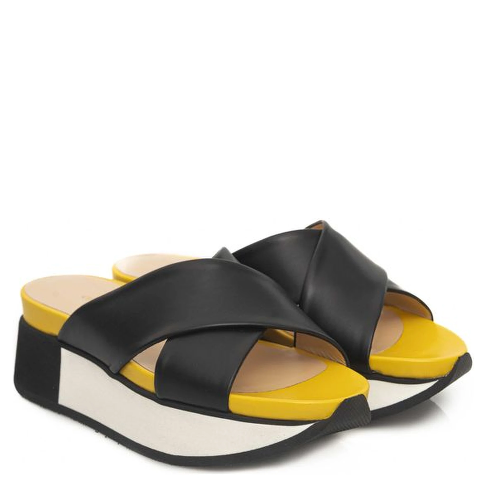 Black Calfskin Sandal