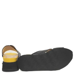 Black Calfskin Sandal