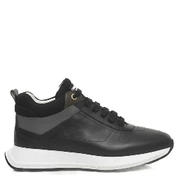 Black Cowhide Sneaker