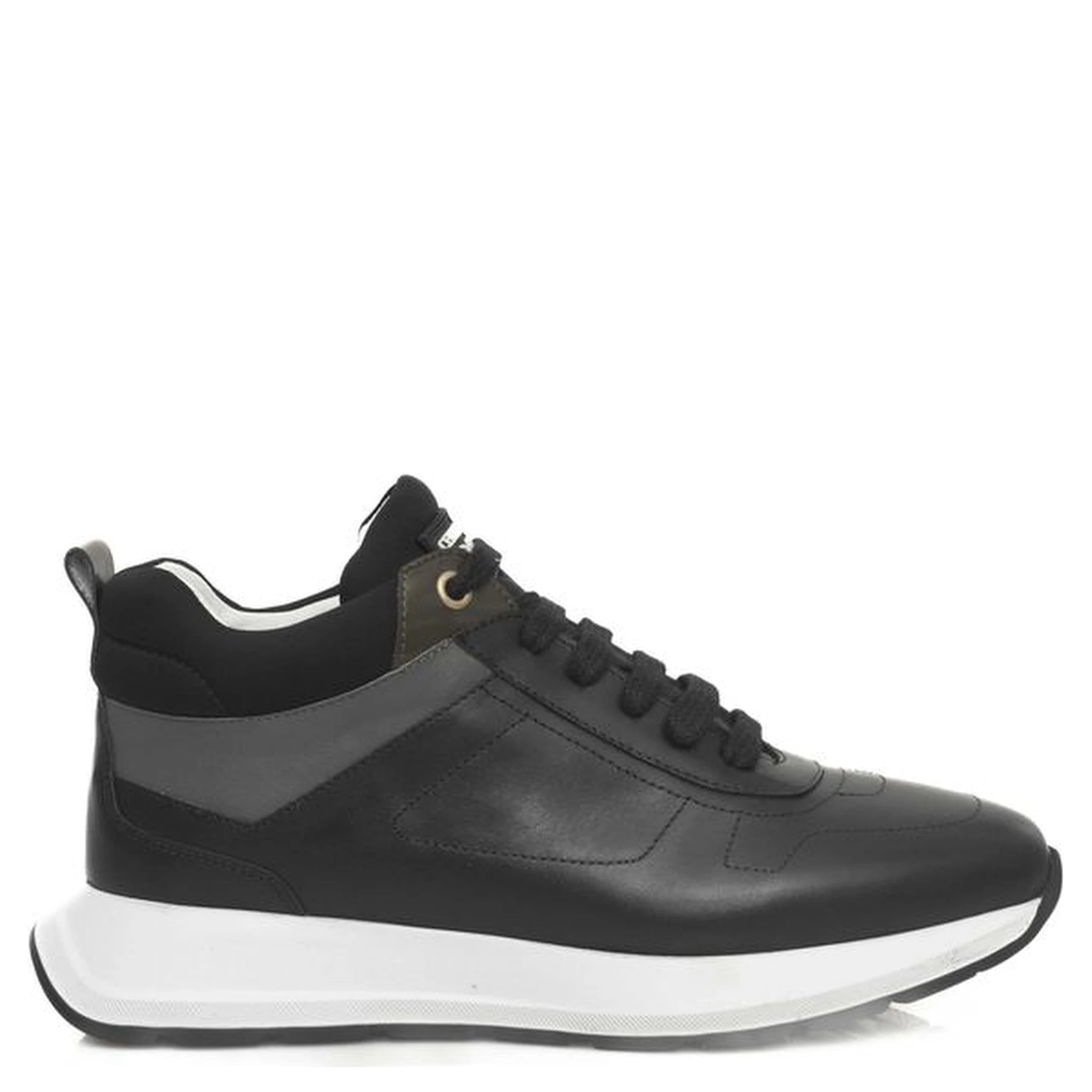 Black Cowhide Sneaker