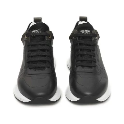 Black Cowhide Sneaker