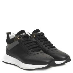 Black Cowhide Sneaker