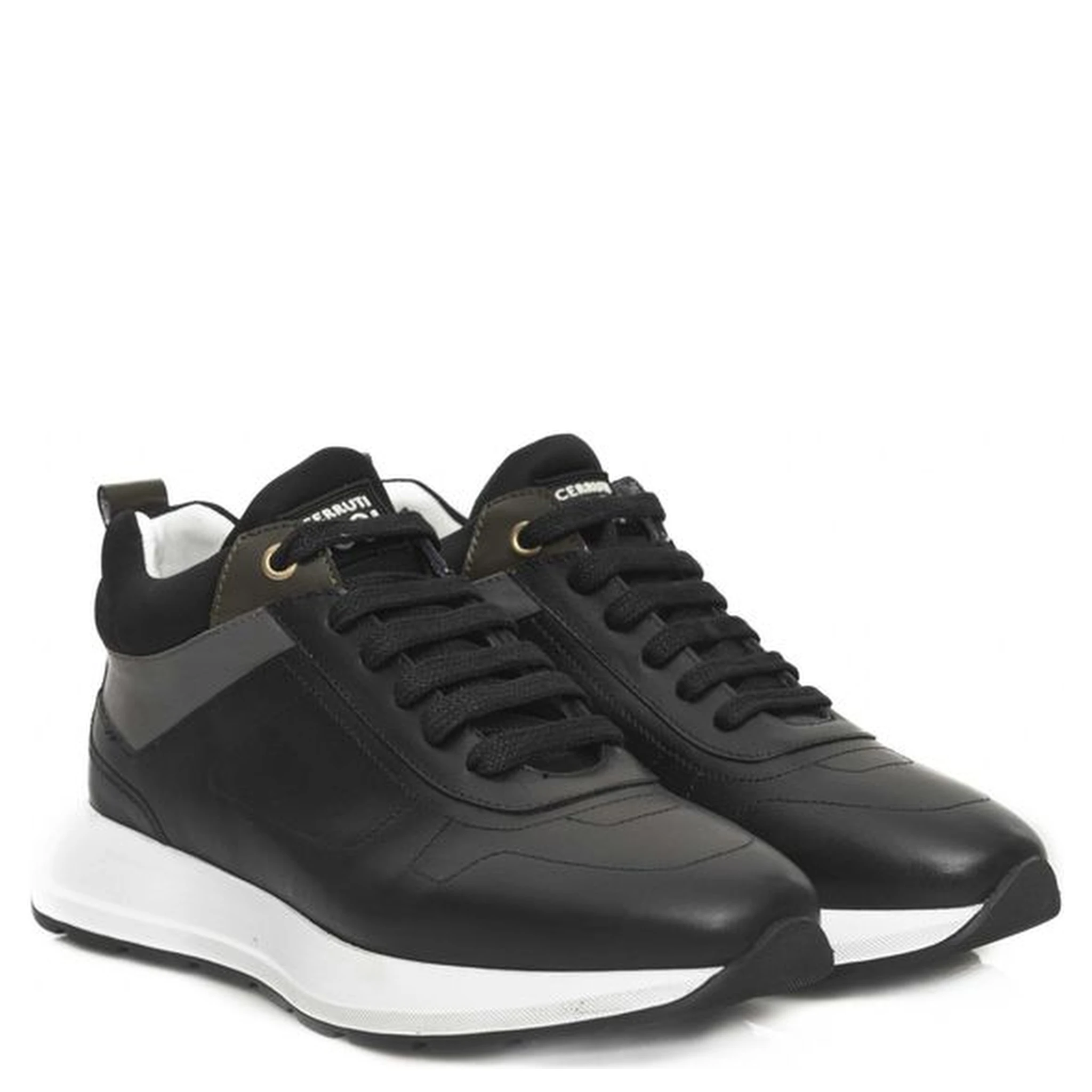 Black Cowhide Sneaker
