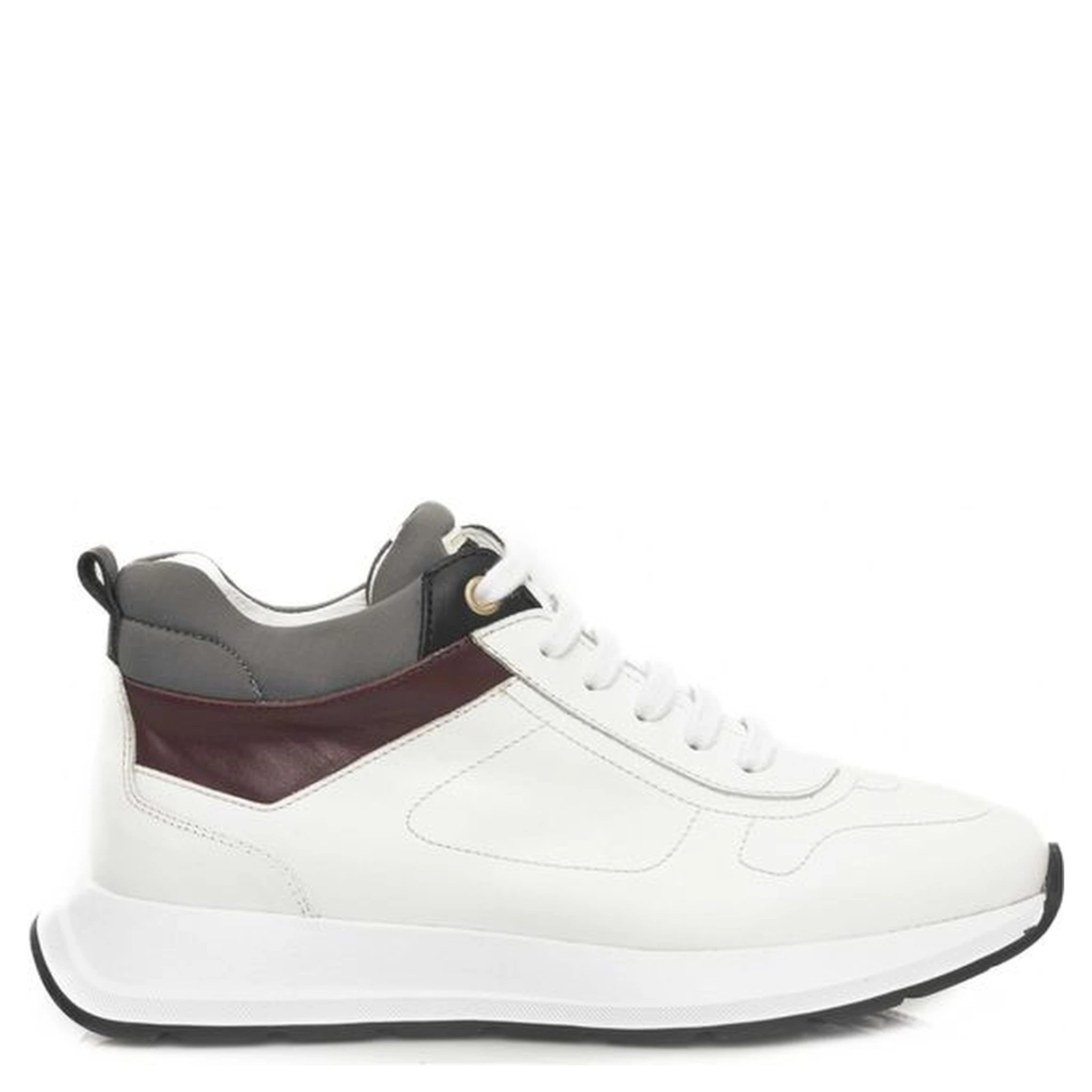 White Cowhide Sneaker