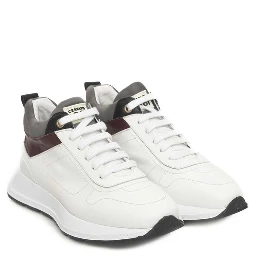 White Cowhide Sneaker