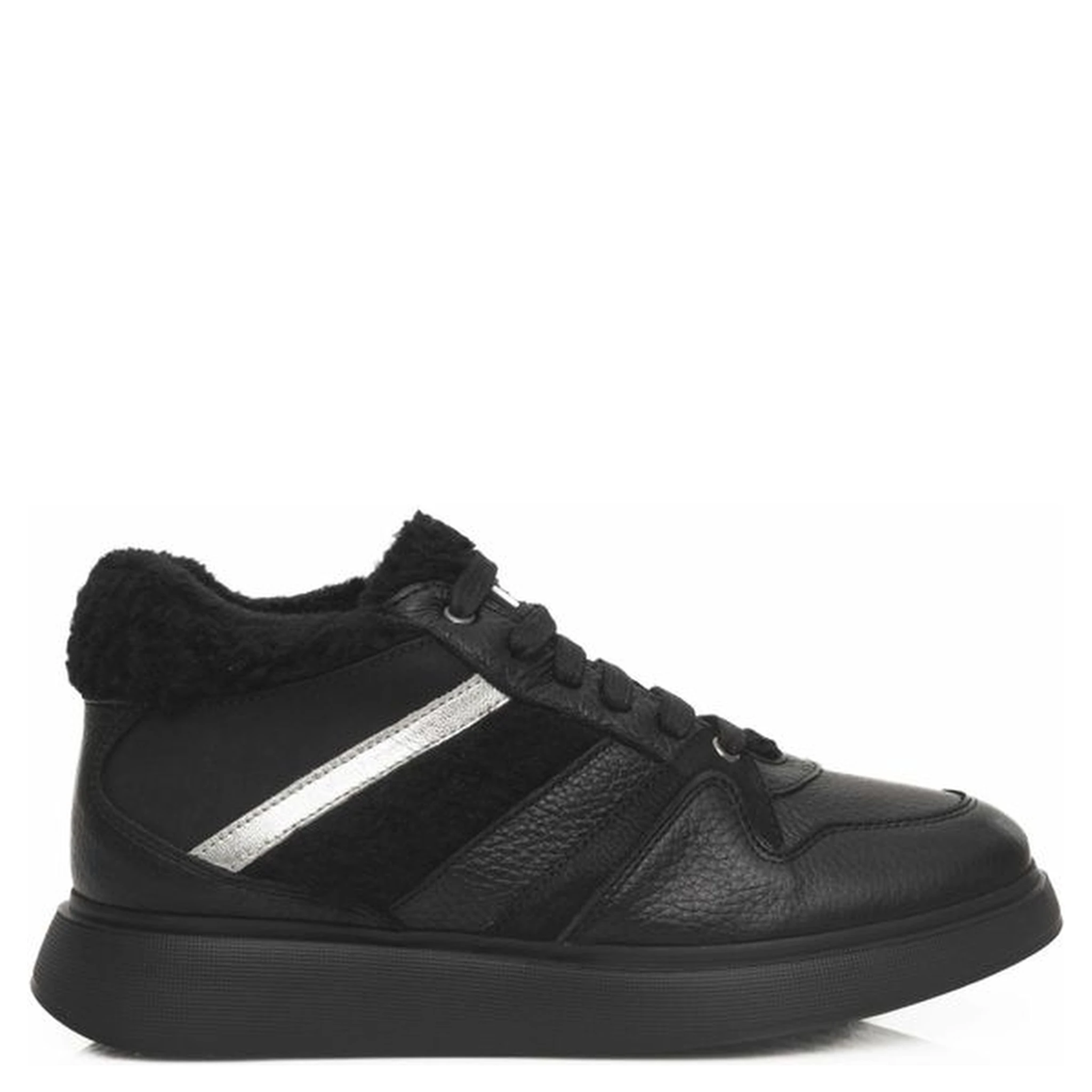 Black Cowhide Sneaker