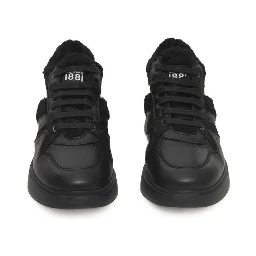 Black Cowhide Sneaker