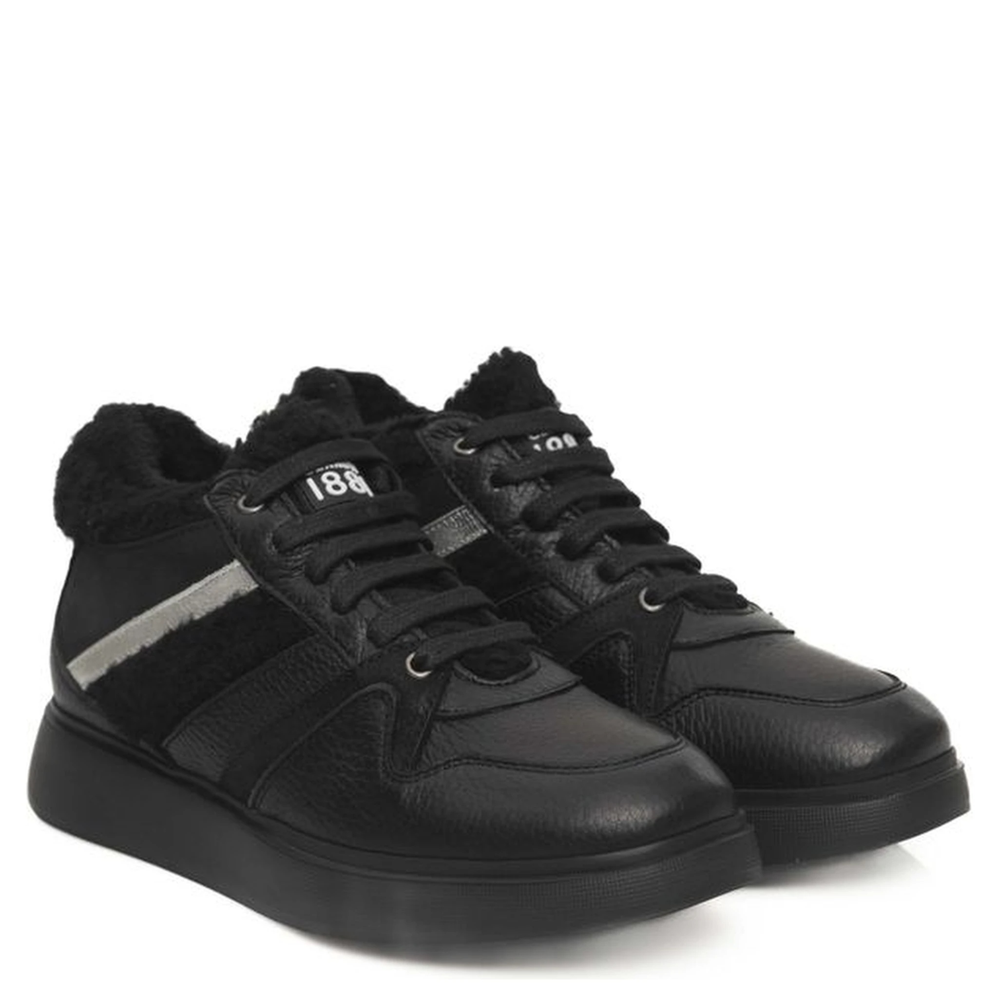 Black Cowhide Sneaker