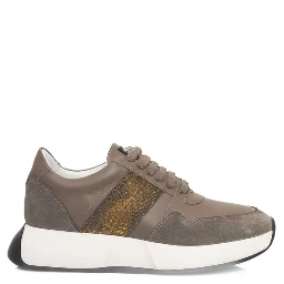 Beige Cowhide Sneaker