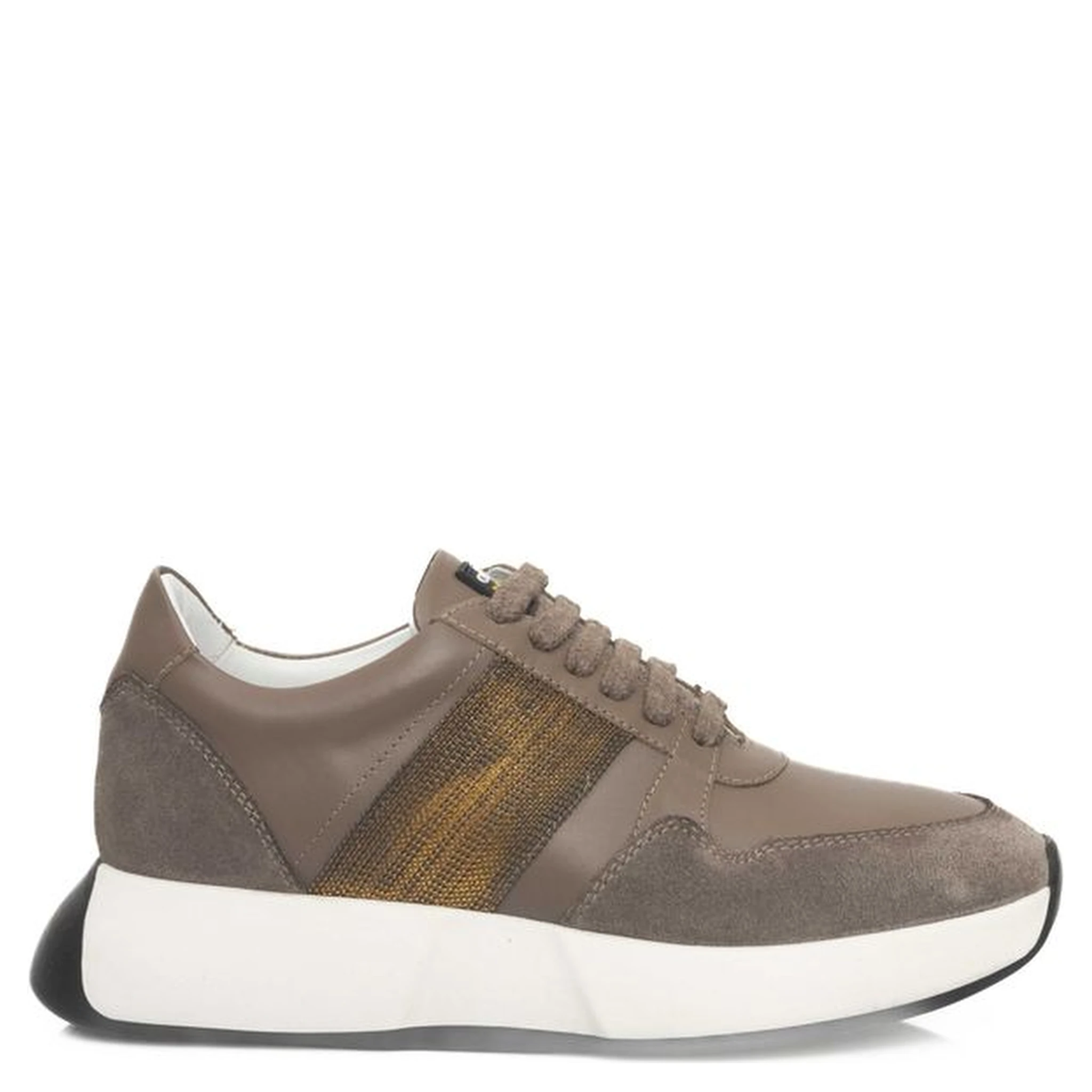 Beige Cowhide Sneaker