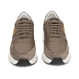 Beige Cowhide Sneaker