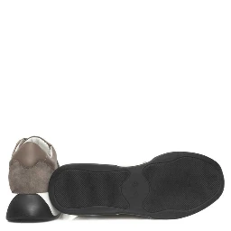 Beige Cowhide Sneaker