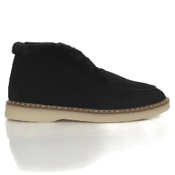 Black Leather Women Boot