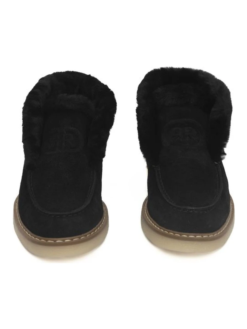 Black Leather Women Boot