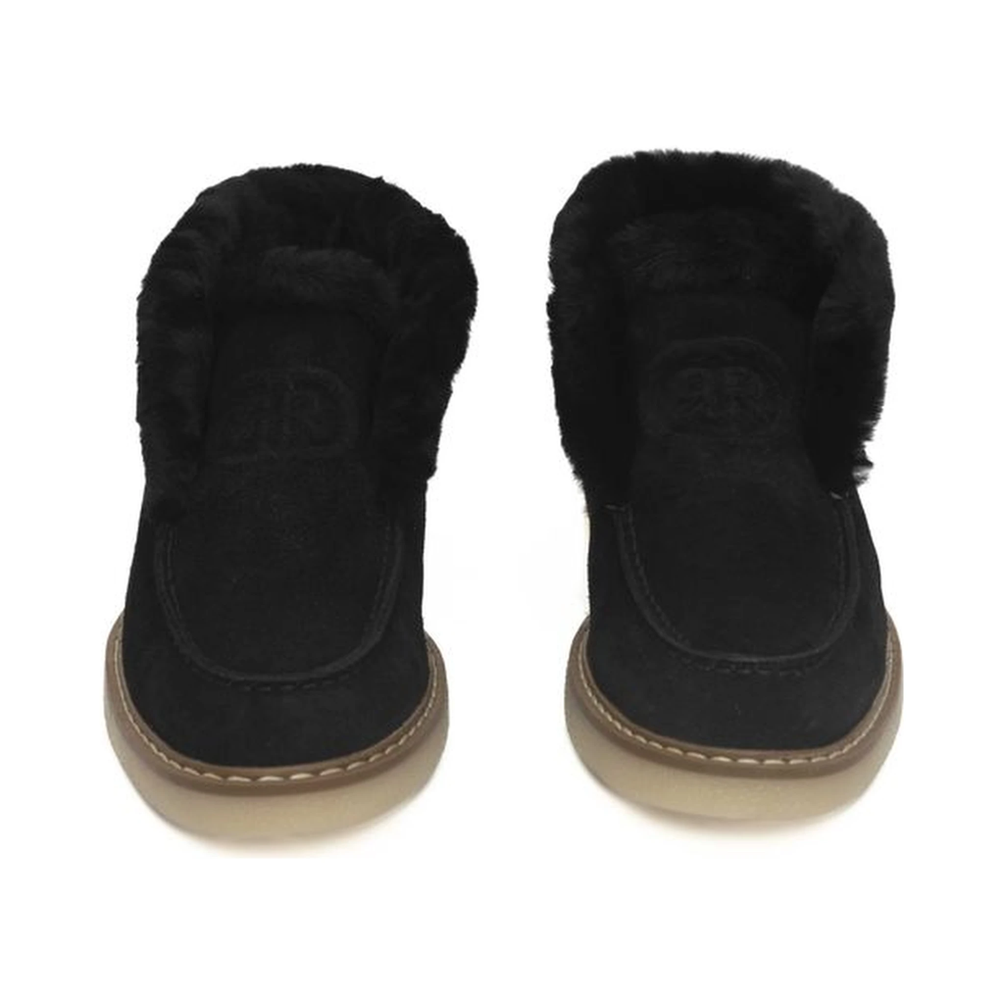 Black Leather Women Boot