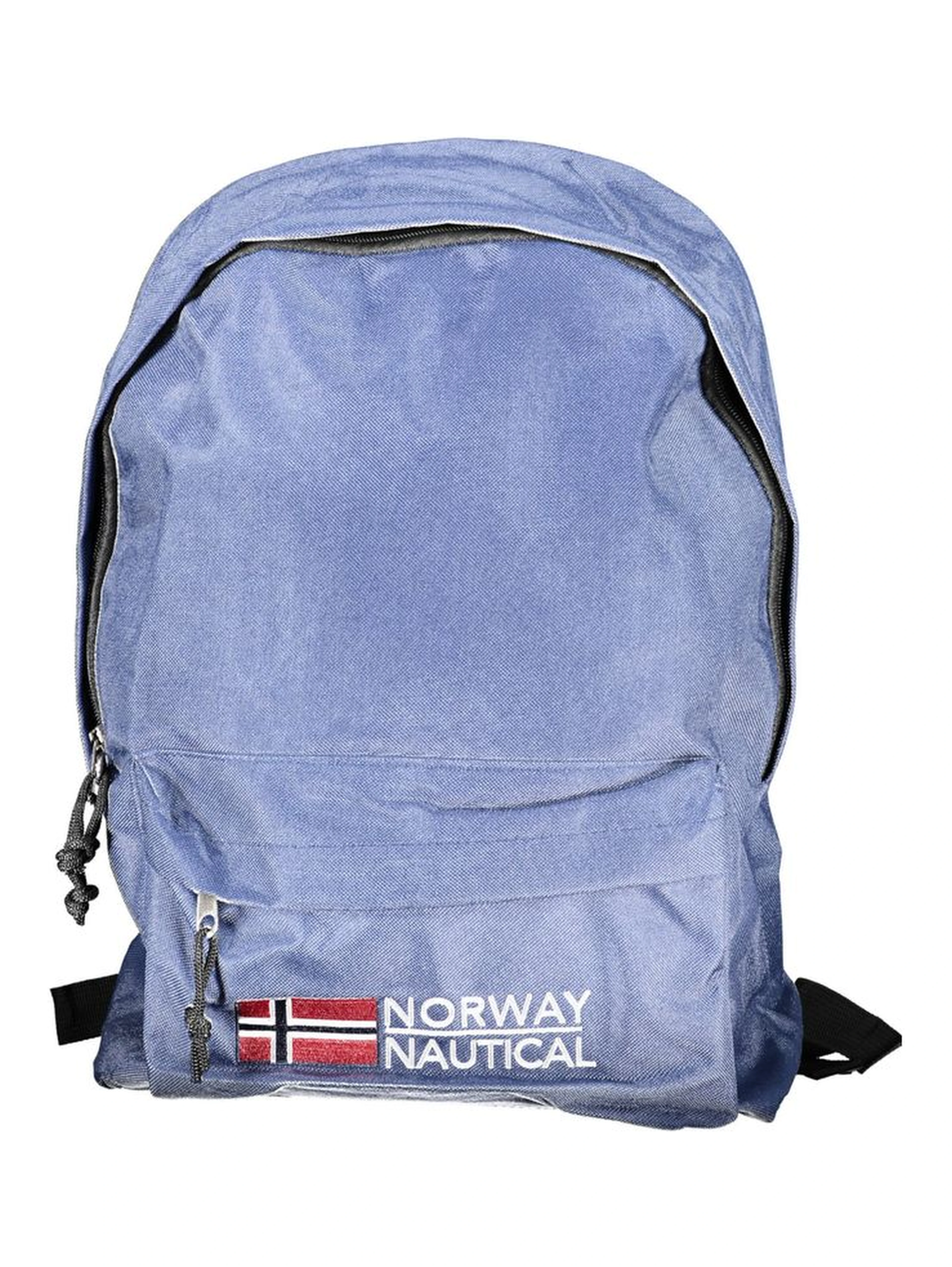 Blue Polyester Backpack
