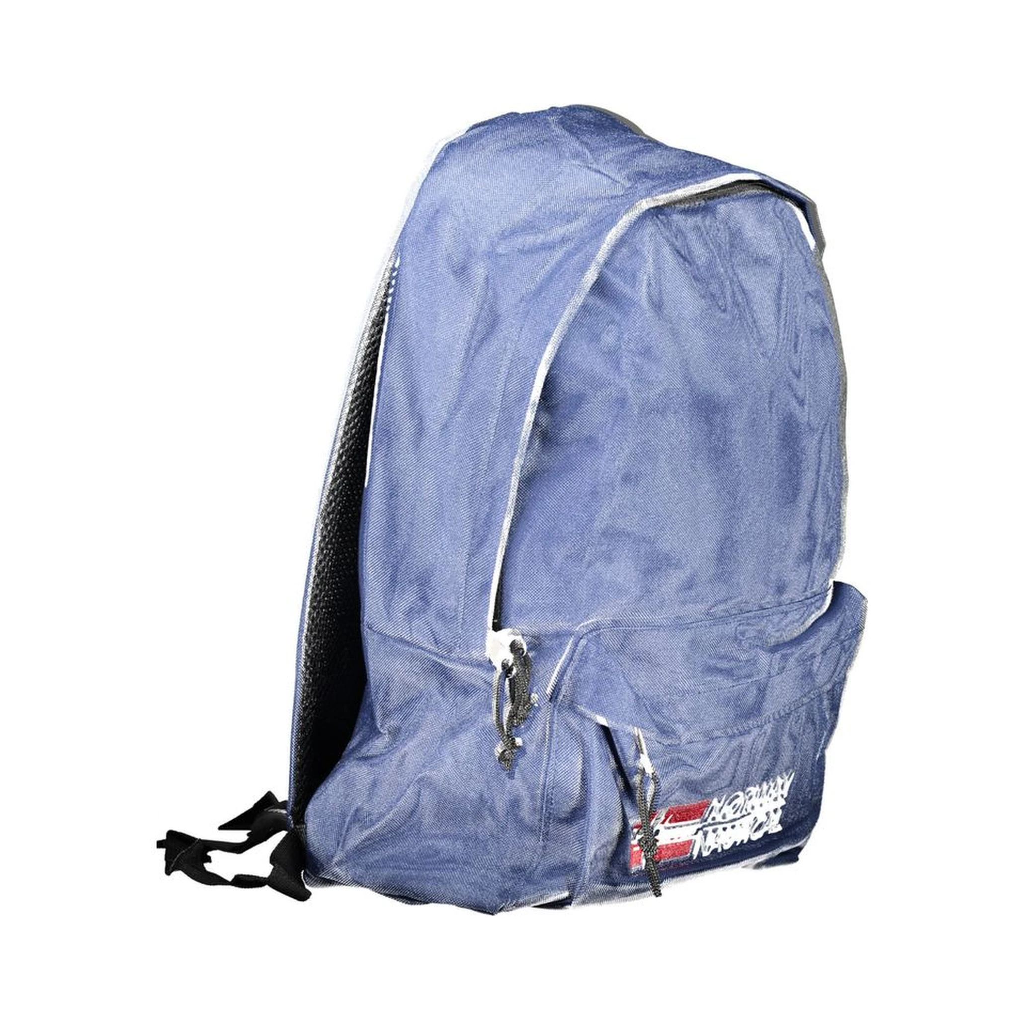 Blue Polyester Backpack
