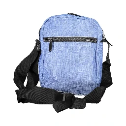 Blue Polyester Shoulder Bag