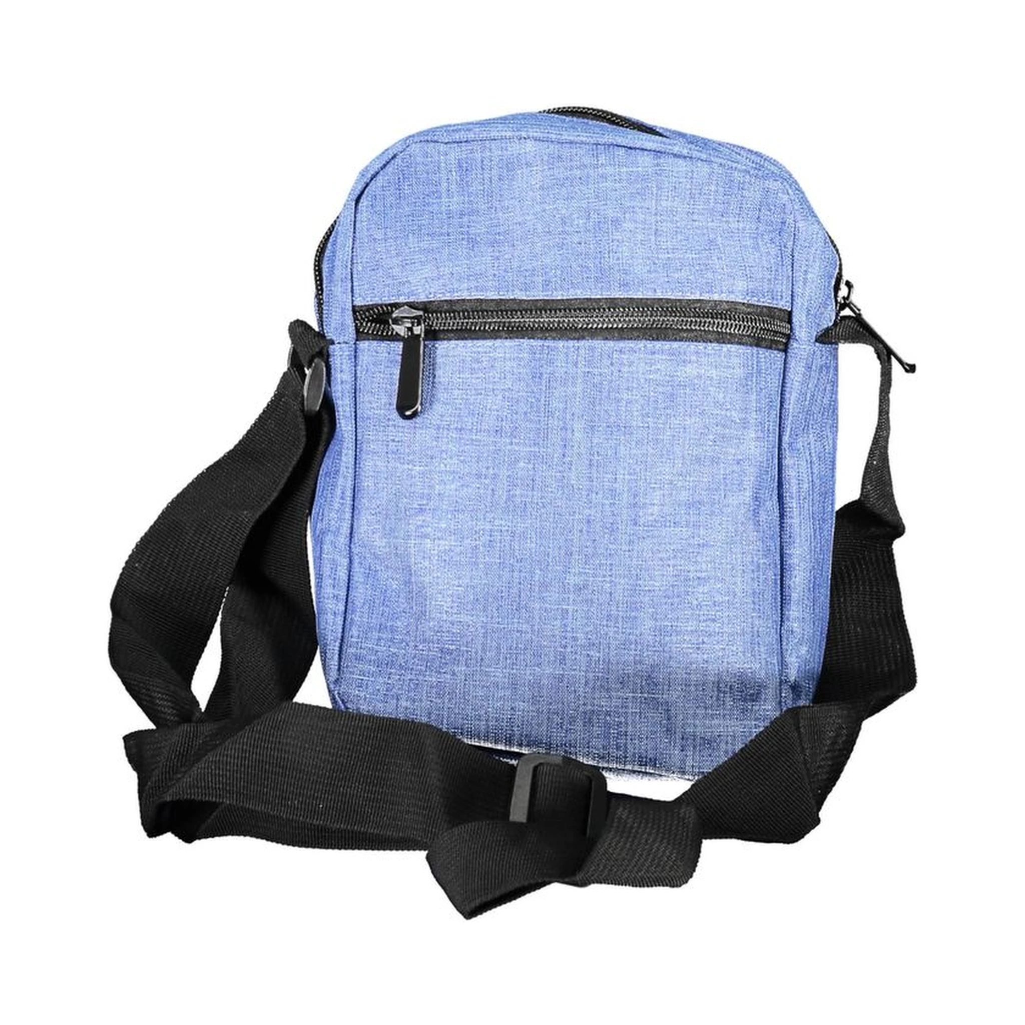 Blue Polyester Shoulder Bag