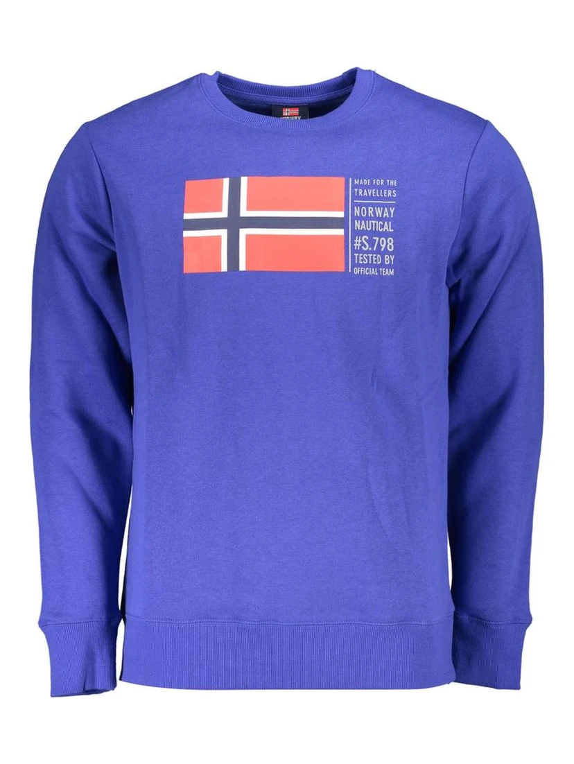 Blue Cotton Sweatshirt