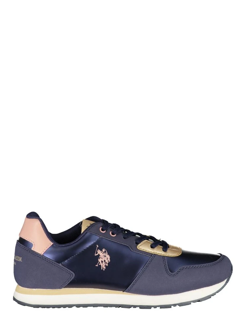 Blue Polyester Sneaker