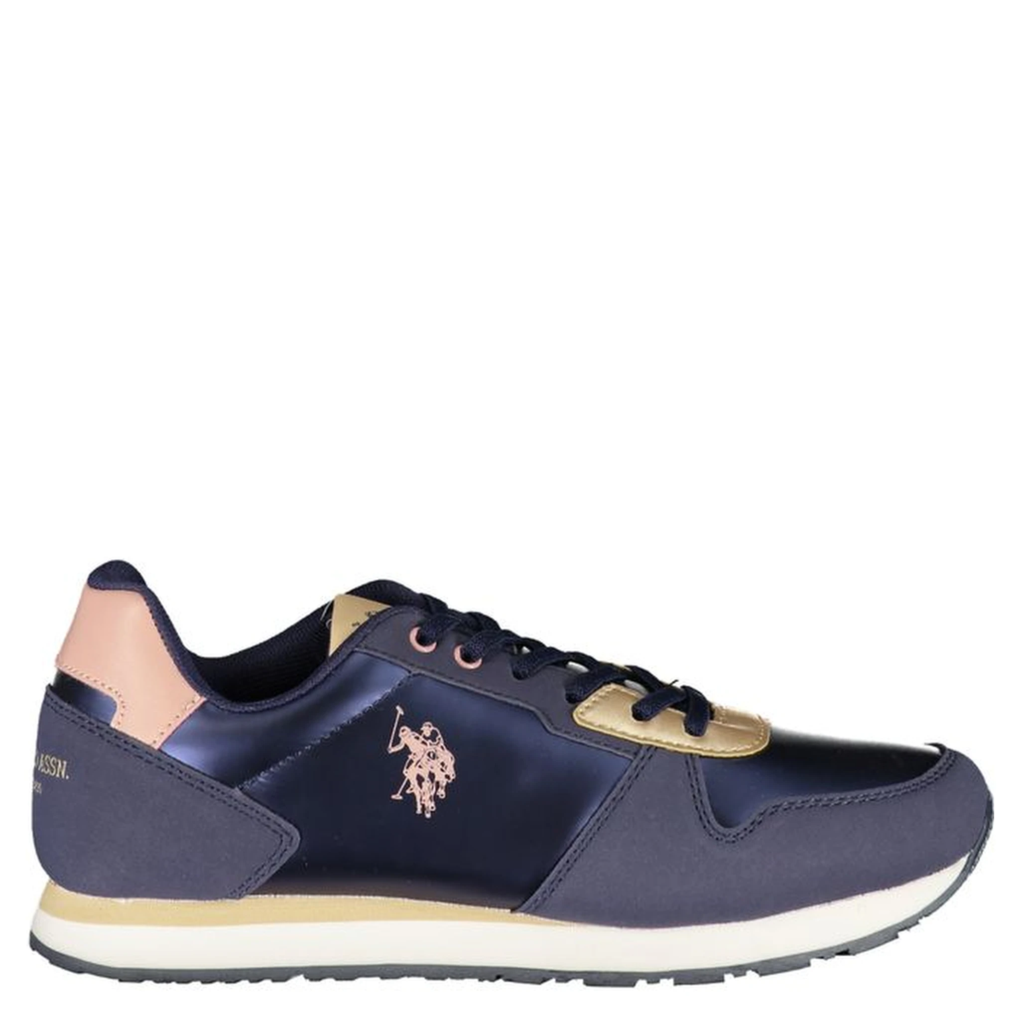 Blue Polyester Sneaker