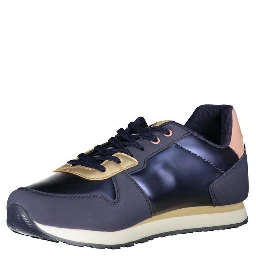 Blue Polyester Sneaker