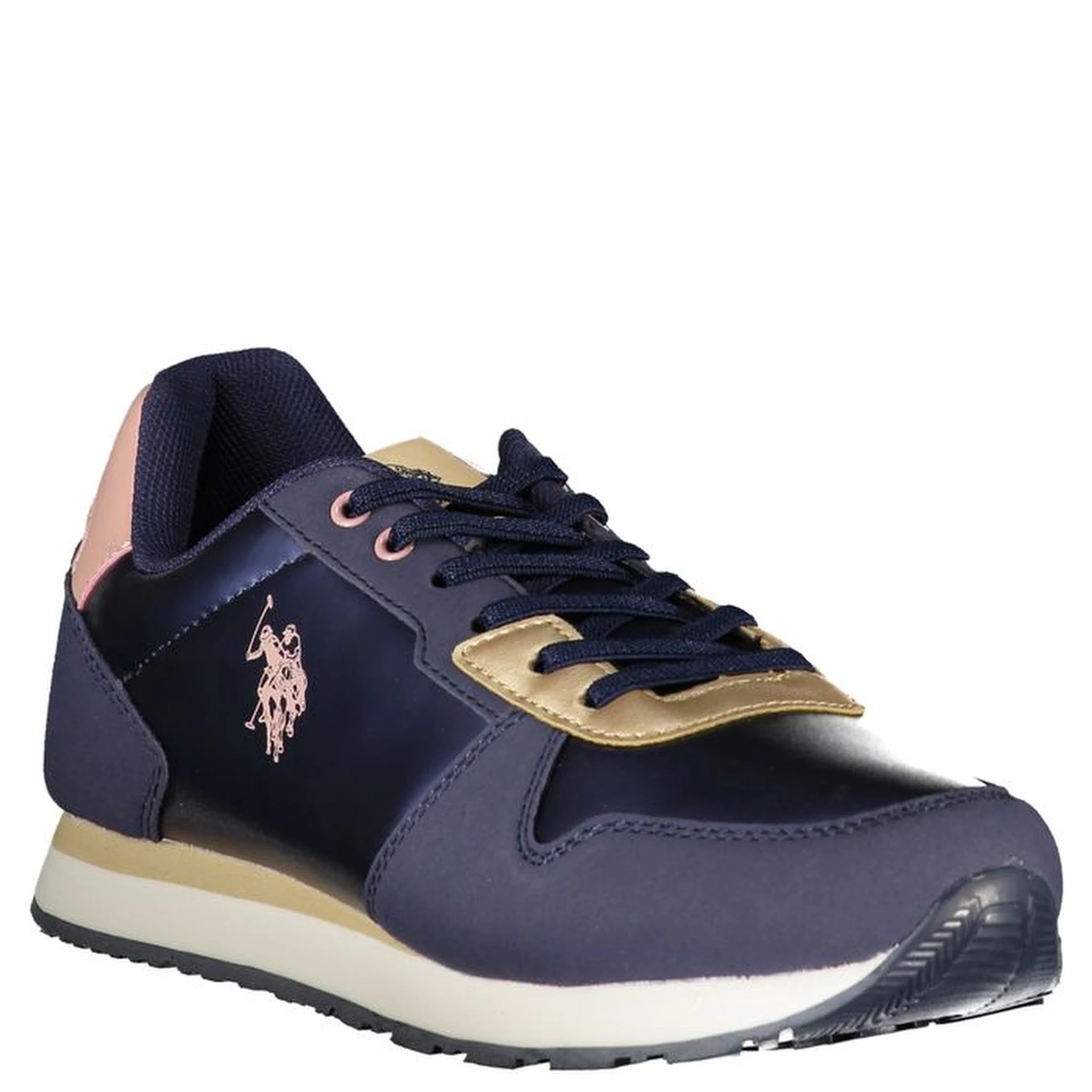 Blue Polyester Sneaker