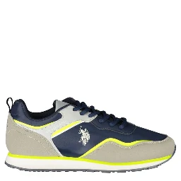 Blue Polyester Sneaker