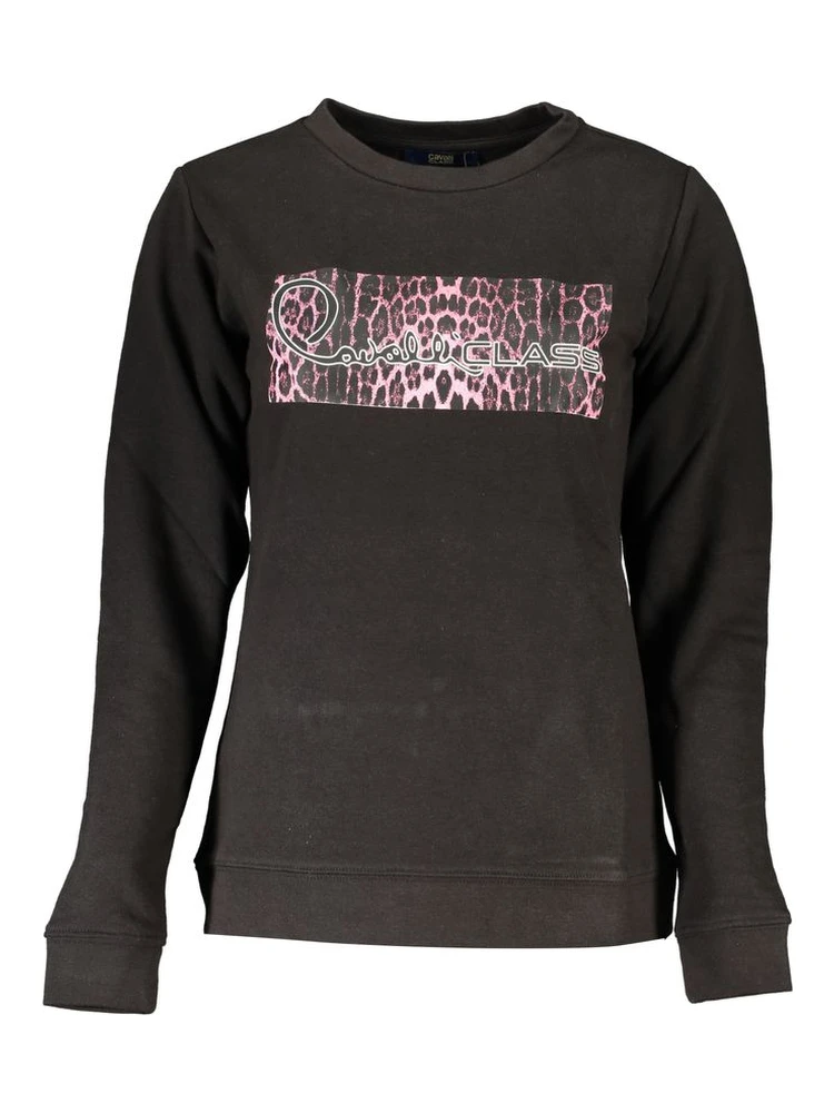 Black Cotton Sweatshirt