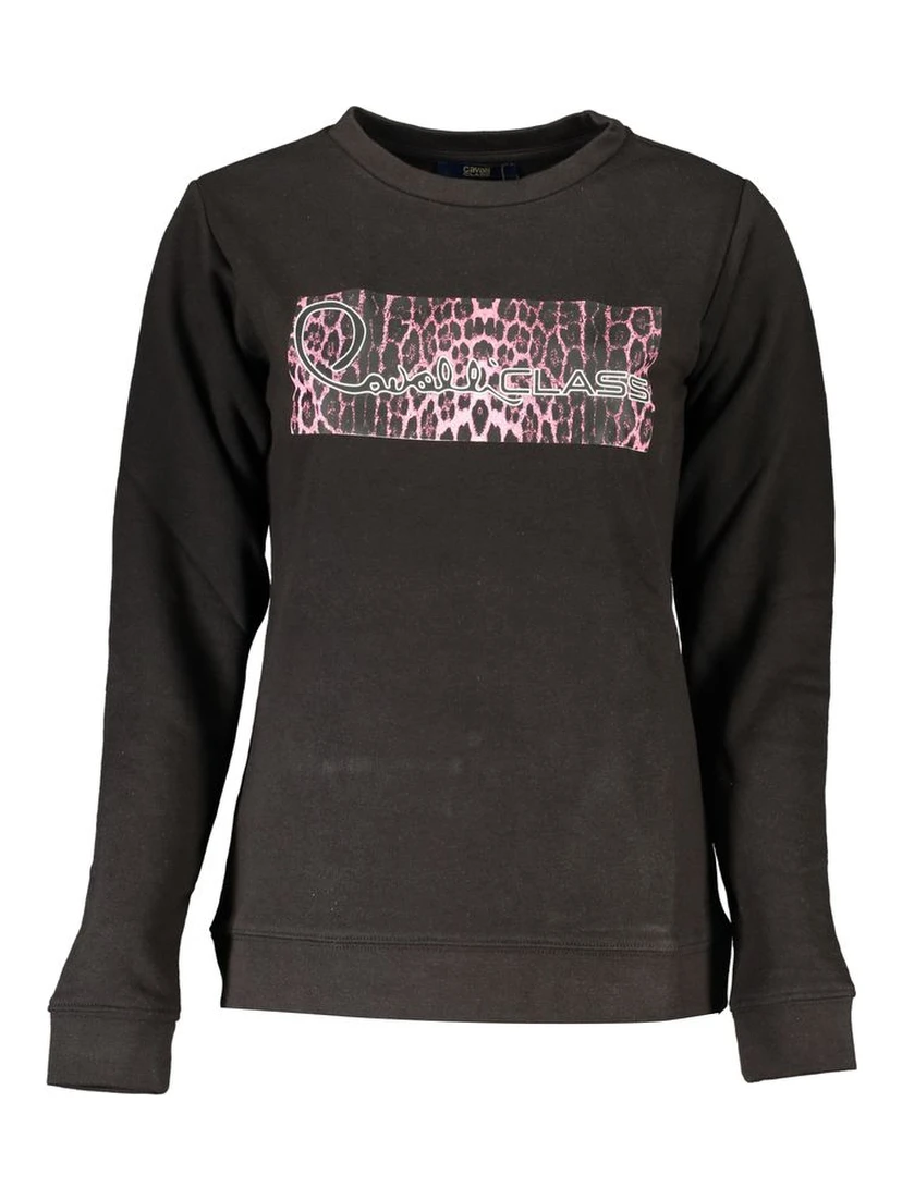 Black Cotton Sweatshirt