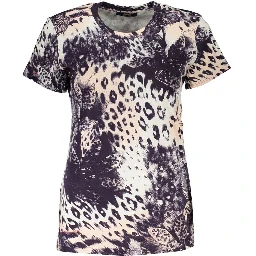 تيشيرت قطني وردي