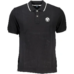 Black Cotton Polo Shirt