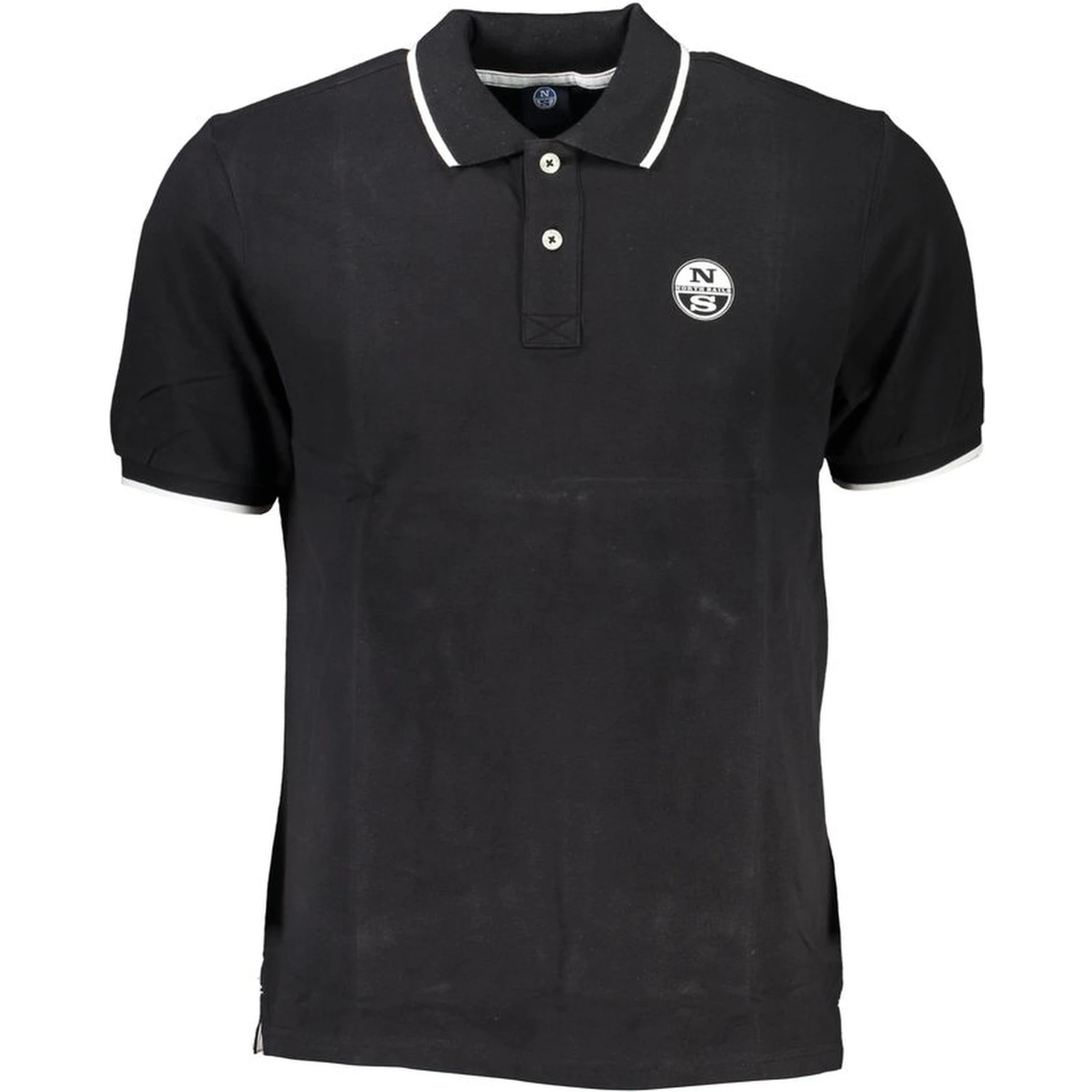 Black Cotton Polo Shirt