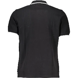 Black Cotton Polo Shirt