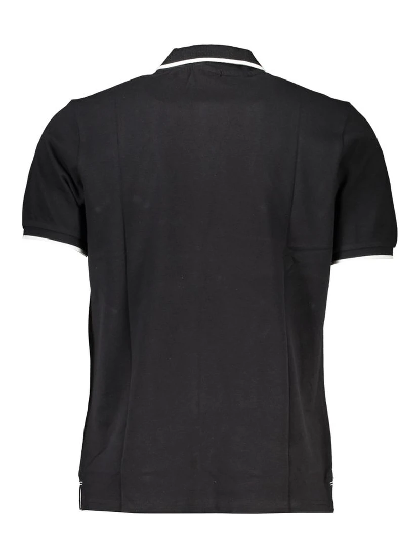 Black Cotton Polo Shirt