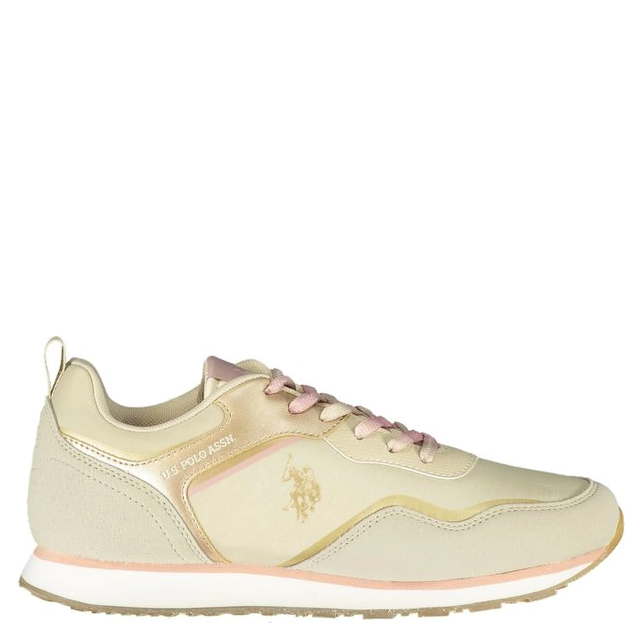 Beige Polyester Sneaker