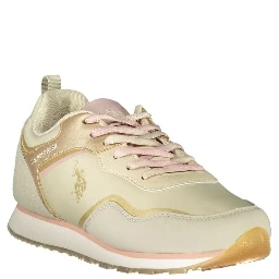 Beige Polyester Sneaker