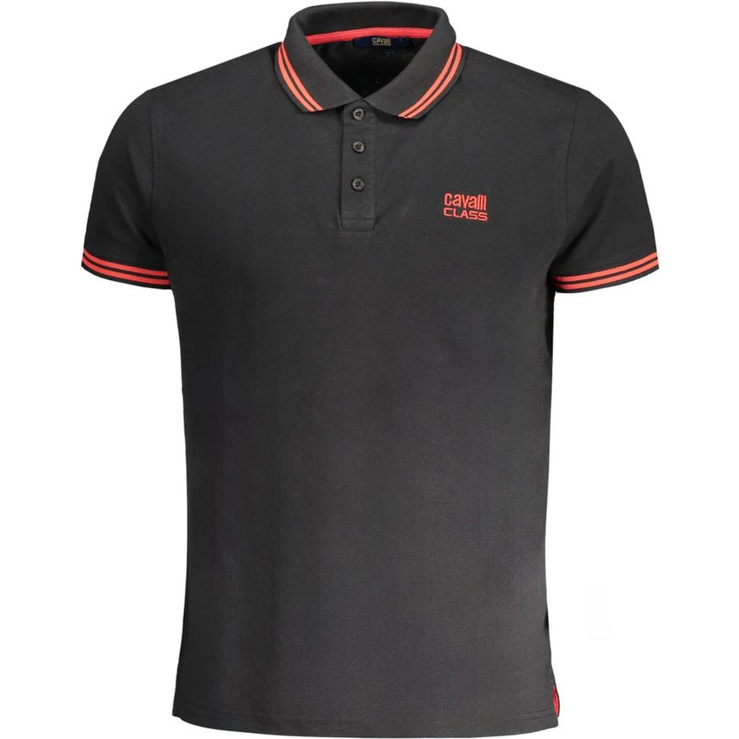Black Cotton Polo Shirt
