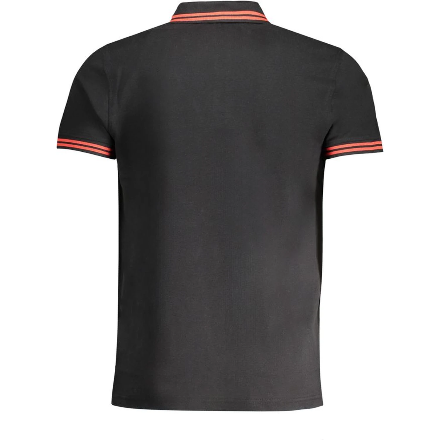 Black Cotton Polo Shirt