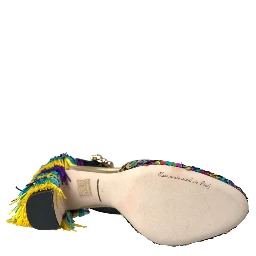 Multicolor Sequin Crystal Mary Jane Shoes