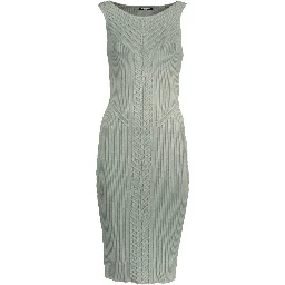 Green Polyester Dress