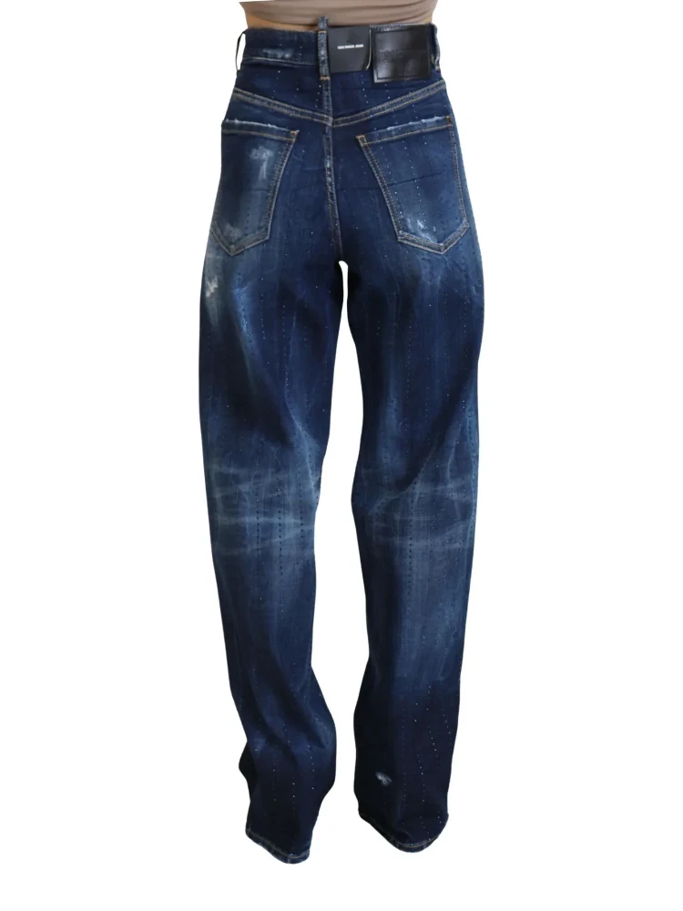 Blue High Waist Straight Denim Jeans San Diego alternative