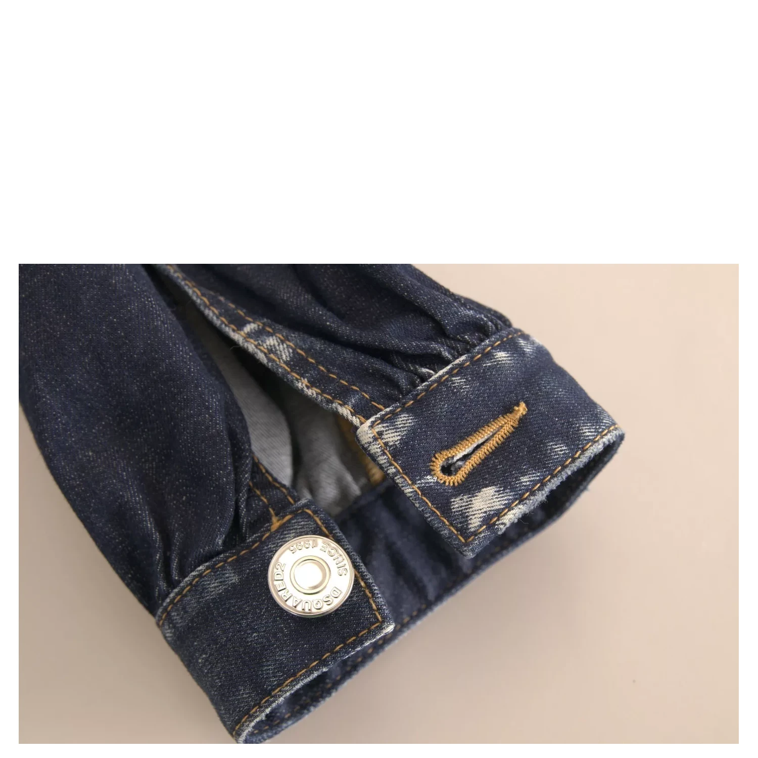 Blue High Waist Cotton Cargo Baggy Denim Jeans